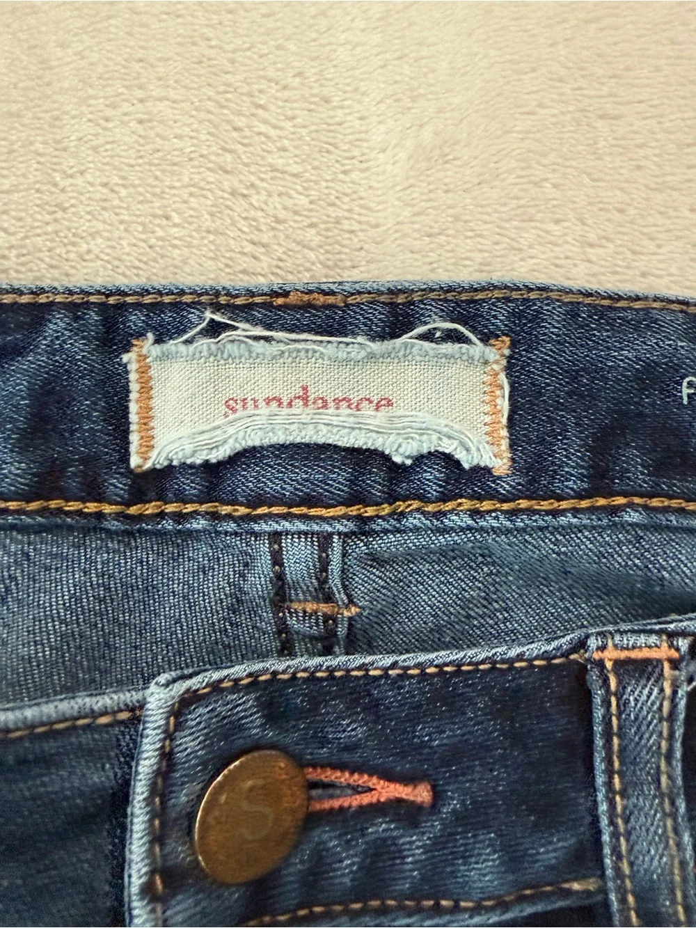 Sundance Magnolia Jeans Womens 27 Blue Floral Embroidered Straight Leg Denim E03 - Picture 4 of 10
